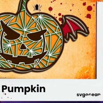 Intra απο ξύλο plywood 3mm-4mm πάχος – Κολοκύθα 3D Δίασταση  20x20 cm INTRAFABR-36603276 - Image 1