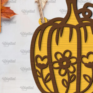 Intra απο ξύλο plywood 3mm-4mm πάχος –  κοπής λέιζερ διακόσμησης κολοκύθας Δίασταση  20x20 cm INTRAFABR-103860683