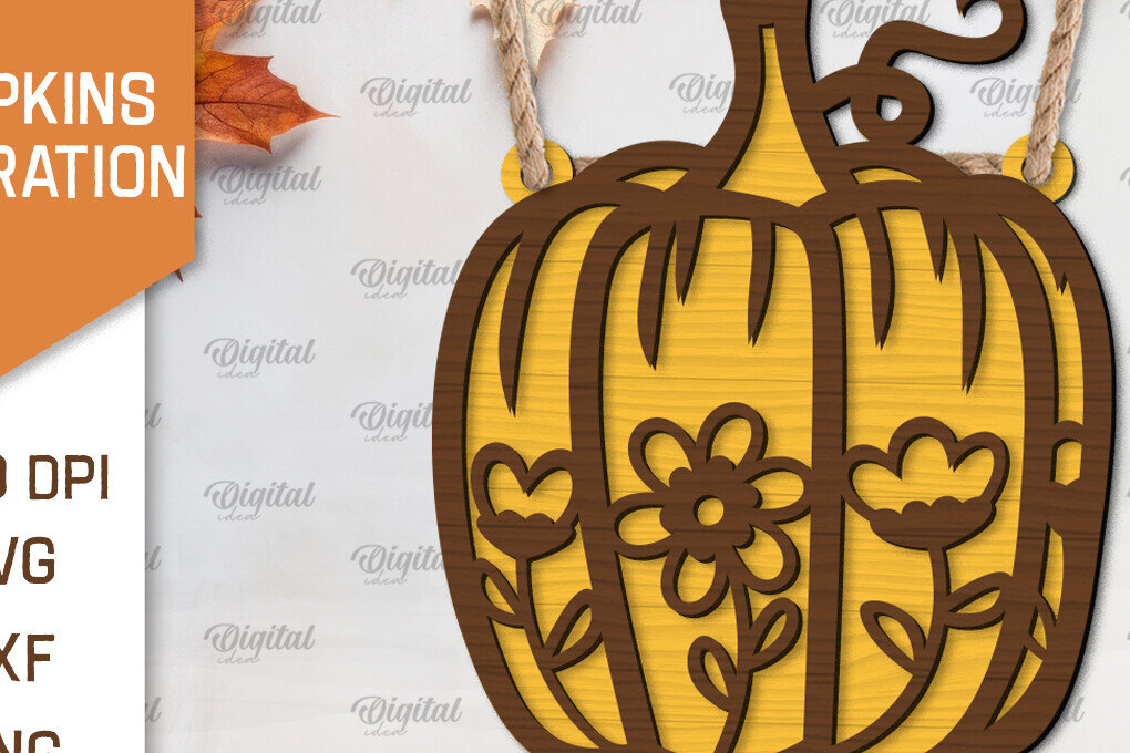 Intra απο ξύλο plywood 3mm-4mm πάχος –  κοπής λέιζερ διακόσμησης κολοκύθας Δίασταση  20x20 cm INTRAFABR-103860683