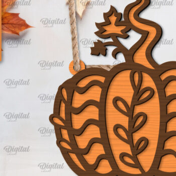 Intra απο ξύλο plywood 3mm-4mm πάχος –  κοπής λέιζερ διακόσμησης κολοκύθας Δίασταση  20x20 cm INTRAFABR-103860494 - Image 1