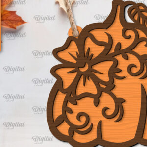 Intra απο ξύλο plywood 3mm-4mm πάχος –  κοπής λέιζερ διακόσμησης κολοκύθας Δίασταση  20x20 cm INTRAFABR-103860597