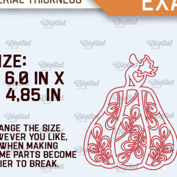 Intra απο ξύλο plywood 3mm-4mm πάχος –  κοπής λέιζερ διακόσμησης κολοκύθας Δίασταση  20x20 cm INTRAFABR-103860271 - Image 2