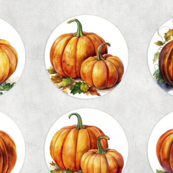 Intra απο ξύλο plywood 3mm-4mm πάχος – Πακέτο εξάχνωσης σκουλαρίκι κολοκύθας Δίασταση  5x5 cm INTRAFABR-69628438 - Image 2