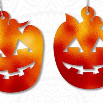 Intra απο ξύλο plywood 3mm-4mm πάχος – Σκουλαρίκια κολοκύθας, Αρχεία κοπής με λέιζερ Δίασταση  5x5 cm INTRAFABR-38201686 - Image 5