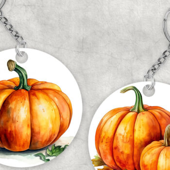 Intra απο ξύλο plywood 3mm-4mm πάχος – Μπρελόκ κολοκύθας Halloween PNG Δίασταση 5x5 cm INTRAFABR-69622884 - Image 1