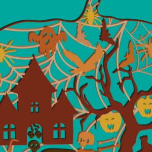 Intra απο ξύλο plywood 3mm-4mm πάχος – Κολοκύθα Halloween Πολυστρωματικά κομμένα αρχεία Δίασταση  20x20 cm INTRAFABR-38804368