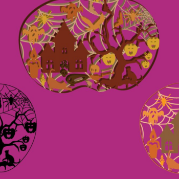 Intra απο ξύλο plywood 3mm-4mm πάχος – Κολοκύθα Halloween Πολυστρωματικά κομμένα αρχεία Δίασταση 20x20 cm INTRAFABR-38804368 - Image 3