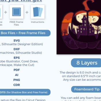 Intra απο ξύλο plywood 3mm-4mm πάχος – PUMPKIN HALLOWEEN Πολυστρωματική κοπή χαρτιού Δίασταση  20x20 cm INTRAFABR-80865925 - Image 8