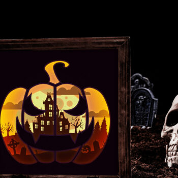 Intra απο ξύλο plywood 3mm-4mm πάχος – PUMPKIN HALLOWEEN Πολυστρωματική κοπή χαρτιού Δίασταση  20x20 cm INTRAFABR-80865925 - Image 10