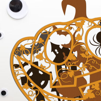 Intra απο ξύλο plywood 3mm-4mm πάχος – Κολοκύθα αποκριάτικα στολίδια κομμένο αρχείο Δίασταση 20x20 cm INTRAFABR-106215024 - Image 2