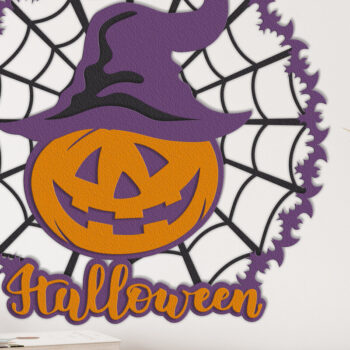 Intra απο ξύλο plywood 3mm-4mm πάχος – Κολοκύθα Halloween Δίασταση  20x20 cm INTRAFABR-17604624 - Image 1