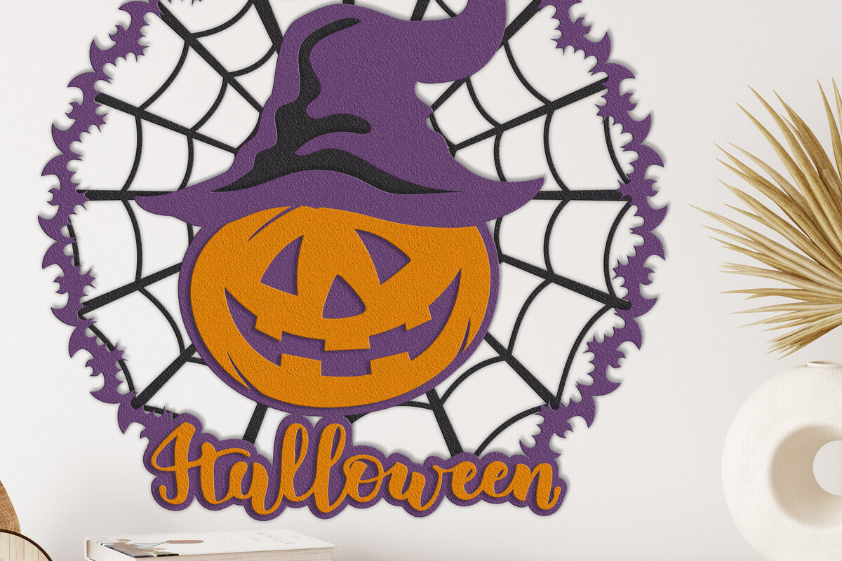 Intra απο ξύλο plywood 3mm-4mm πάχος – Κολοκύθα Halloween Δίασταση  20x20 cm INTRAFABR-17604624