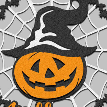 Intra απο ξύλο plywood 3mm-4mm πάχος – Κολοκύθα Halloween Δίασταση  20x20 cm INTRAFABR-17604624 - Image 3