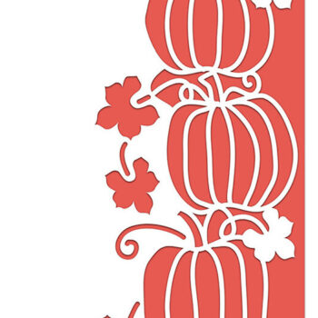 Intra απο ξύλο plywood 3mm-4mm πάχος – Κάρτα με άκρα κολοκύθας με δαντέλα Δίασταση  20x20 cm INTRAFABR-18843024 - Image 1