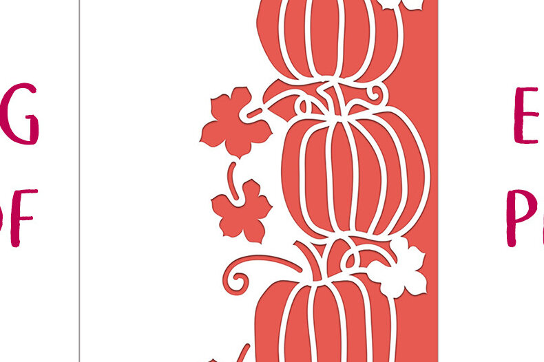 Intra απο ξύλο plywood 3mm-4mm πάχος – Κάρτα με άκρα κολοκύθας με δαντέλα Δίασταση  20x20 cm INTRAFABR-18843024