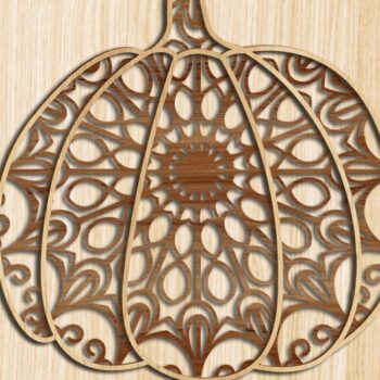 Intra απο ξύλο plywood 3mm-4mm πάχος – Κολοκύθα Layered Laser/Ξυλοκόψιμο Δίασταση  20x20 cm INTRAFABR-35327300 - Image 1