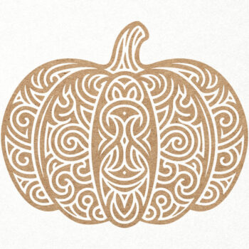 Intra απο ξύλο plywood 3mm-4mm πάχος – Κολοκύθα Μάνταλα Διακοσμητικό περίτεχνο Δίασταση  40x30 cm INTRAFABR-104314443 - Image 1
