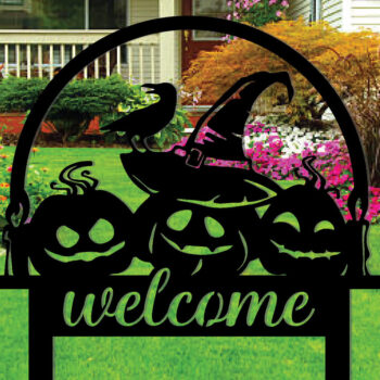 Intra απο ξύλο plywood 3mm-4mm πάχος – Πινακίδα ντεκόρ με μεταλλικά στοιχεία κήπου κολοκύθας Δίασταση 20x20 cm INTRAFABR-101278099 - Image 2