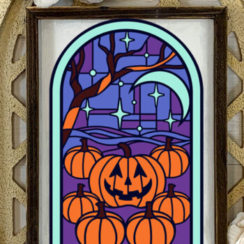 Intra απο ξύλο plywood 3mm-4mm πάχος – Κολοκύθα Patch Βιτρώ Δίασταση  20x20 cm INTRAFABR-81693262 - Image 3