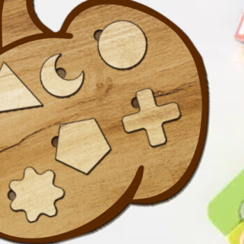 Intra απο ξύλο plywood 3mm-4mm πάχος – Παζλ σε σχήμα κολοκύθας για παιδιά, κομμένο αρχείο Δίασταση  20x20 cm INTRAFABR-88105494 - Image 3