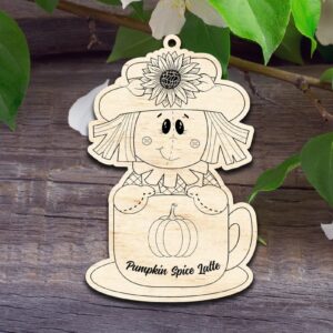 Intra απο ξύλο plywood 3mm-4mm πάχος – Pumpkin Spice Latte Δίασταση  20x20 cm INTRAFABR-40906599