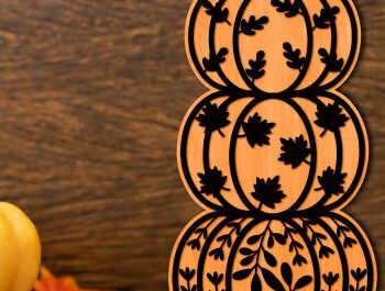 Intra απο ξύλο plywood 3mm-4mm πάχος – Pumpkin Stack Laser Cit Δίασταση 20x20 cm INTRAFABR-101469860 - Image 1