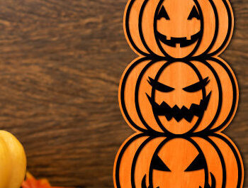 Intra απο ξύλο plywood 3mm-4mm πάχος – Pumpkin Stack Laser Cit Δίασταση 20x20 cm INTRAFABR-101469891 - Image 2