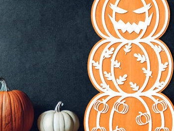 Intra απο ξύλο plywood 3mm-4mm πάχος – Pumpkin Stack Laser Cit Δίασταση 20x20 cm INTRAFABR-101469909 - Image 1