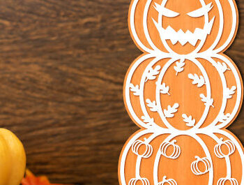 Intra απο ξύλο plywood 3mm-4mm πάχος – Pumpkin Stack Laser Cit Δίασταση 20x20 cm INTRAFABR-101469909 - Image 3