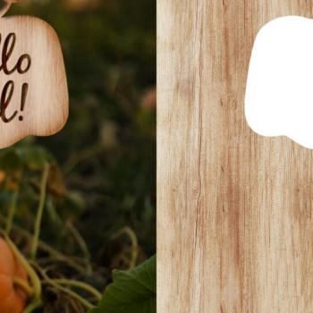 Intra απο ξύλο plywood 3mm-4mm πάχος – Πάσσαλο κολοκύθας, Ετικέτα κήπου, κάλυμμα κέικ Δίασταση 20x20 cm INTRAFABR-104623563 - Image 1