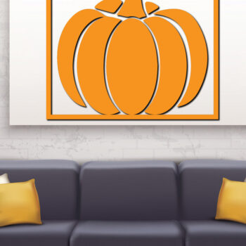 Intra απο ξύλο plywood 3mm-4mm πάχος – Διακόσμηση τοίχου κολοκύθας Πακέτο Cut Laser Δίασταση  40x30 cm INTRAFABR-74831552 - Image 2