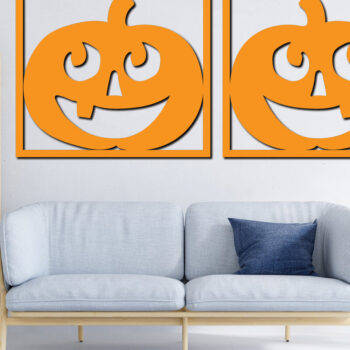 Intra απο ξύλο plywood 3mm-4mm πάχος – Διακόσμηση τοίχου κολοκύθας Πακέτο Cut Laser Δίασταση  40x30 cm INTRAFABR-74831552 - Image 3