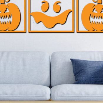 Intra απο ξύλο plywood 3mm-4mm πάχος – Διακόσμηση τοίχου κολοκύθας Πακέτο Cut Laser Δίασταση  40x30 cm INTRAFABR-74831552 - Image 12