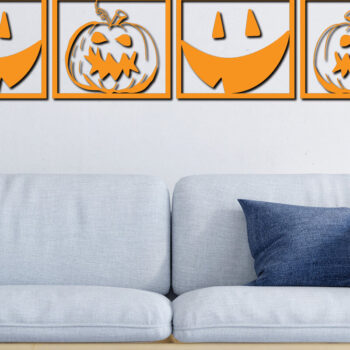 Intra απο ξύλο plywood 3mm-4mm πάχος – Διακόσμηση τοίχου κολοκύθας Πακέτο Cut Laser Δίασταση  40x30 cm INTRAFABR-74831552 - Image 13