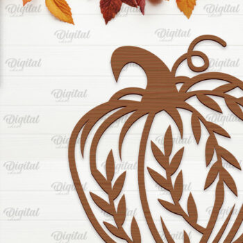 Intra απο ξύλο plywood 3mm-4mm πάχος – Πακέτο κοπής με λέιζερ διακόσμηση τοίχου κολοκύθες Δίασταση 40x30 cm INTRAFABR-102191163 - Image 3