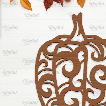 Intra απο ξύλο plywood 3mm-4mm πάχος – Πακέτο κοπής με λέιζερ διακόσμηση τοίχου κολοκύθες Δίασταση 40x30 cm INTRAFABR-102191163 - Image 5