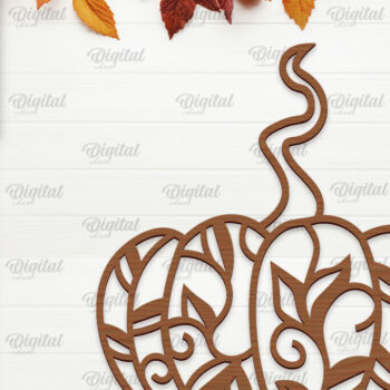 Intra απο ξύλο plywood 3mm-4mm πάχος – Πακέτο κοπής με λέιζερ διακόσμηση τοίχου κολοκύθες Δίασταση 40x30 cm INTRAFABR-102191163 - Image 6