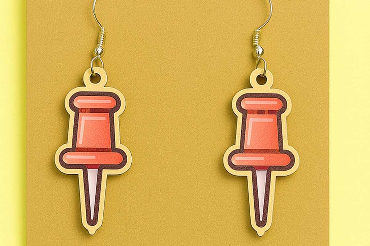 Intra απο ξύλο plywood 3mm-4mm πάχος – Σκουλαρίκια Push Pin Αρχείο Δίασταση  5x5 cm INTRAFABR-124974651