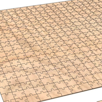 Intra απο ξύλο plywood 3mm-4mm πάχος – Πακέτο παζλ Δίασταση 20x20 cm INTRAFABR-25548149 - Image 3