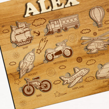 Intra απο ξύλο plywood 3mm-4mm πάχος – Πρότυπο χειροτεχνίας με στρώσεις παζλ για παιδιά Δίασταση  20x20 cm INTRAFABR-86494945 - Image 3