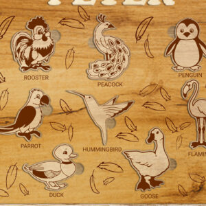 Intra απο ξύλο plywood 3mm-4mm πάχος – Παζλ για παιδιά με ζώα, πρότυπο Δίασταση 20x20 cm INTRAFABR-86815438