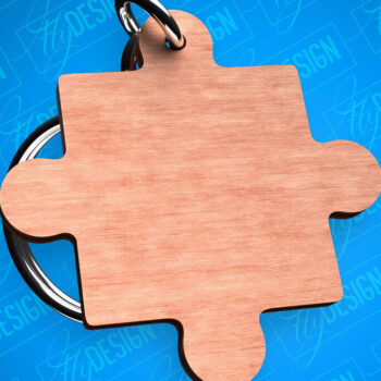 Intra απο ξύλο plywood 3mm-4mm πάχος – Μπρελόκ Puzzle Shapes Δίασταση  5x5 cm INTRAFABR-82325722 - Image 1