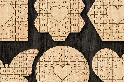 Intra απο ξύλο plywood 3mm-4mm πάχος – Δέσμη κοπής με λέιζερ παζλ Δίασταση  20x20 cm INTRAFABR-92579520