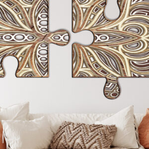 Intra απο ξύλο plywood 3mm-4mm πάχος – Αρχεία κοπής με λέιζερ πολλαπλών στρώσεων παζλ Δίασταση  20x20 cm INTRAFABR-12688805