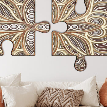 Intra απο ξύλο plywood 3mm-4mm πάχος – Αρχεία κοπής με λέιζερ πολλαπλών στρώσεων παζλ Δίασταση 20x20 cm INTRAFABR-12688805 - Image 1