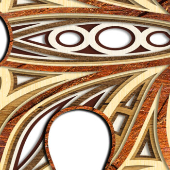 Intra απο ξύλο plywood 3mm-4mm πάχος – Αρχεία κοπής με λέιζερ πολλαπλών στρώσεων παζλ Δίασταση 20x20 cm INTRAFABR-12688805 - Image 2