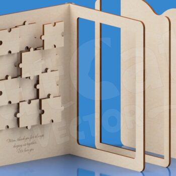 Intra απο ξύλο plywood 3mm-4mm πάχος – Πακέτο αρχείων παζλ φωτογραφιών Laser Δίασταση  20x20 cm INTRAFABR-121996399 - Image 5