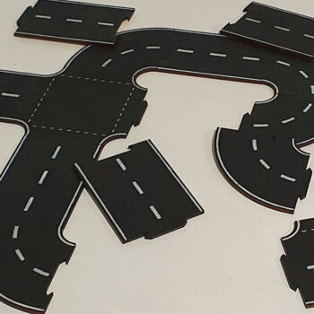 Intra απο ξύλο plywood 3mm-4mm πάχος – Puzzle Road για μοντέλα αυτοκινήτων Δίασταση  20x20 cm INTRAFABR-92586225 - Image 1