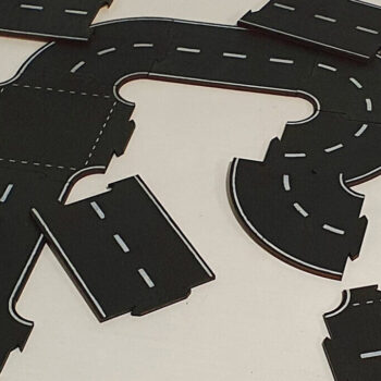 Intra απο ξύλο plywood 3mm-4mm πάχος – Puzzle Road για μοντέλα αυτοκινήτων Δίασταση  20x20 cm INTRAFABR-92586225 - Image 2