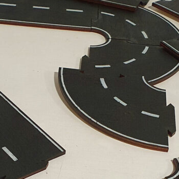 Intra απο ξύλο plywood 3mm-4mm πάχος – Puzzle Road για μοντέλα αυτοκινήτων Δίασταση  20x20 cm INTRAFABR-92586225 - Image 3